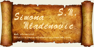 Simona Mladenović vizit kartica